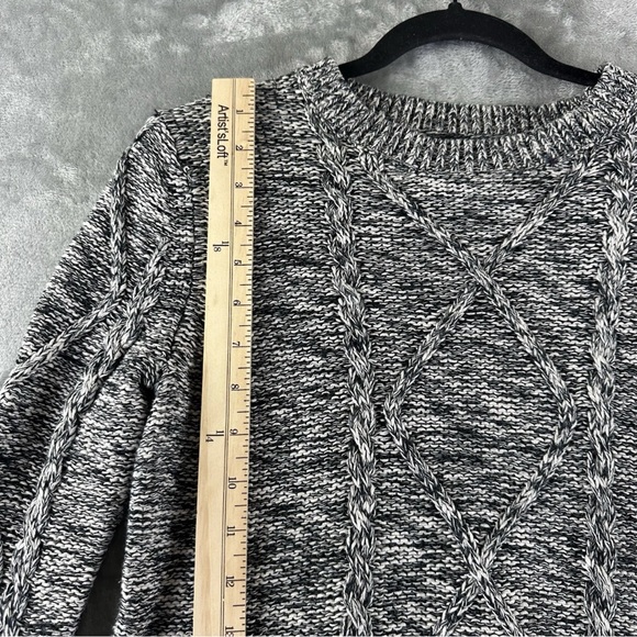 Banana Republic Sweater Women's S Black White Ribbed Knit - Picture 6 of 9